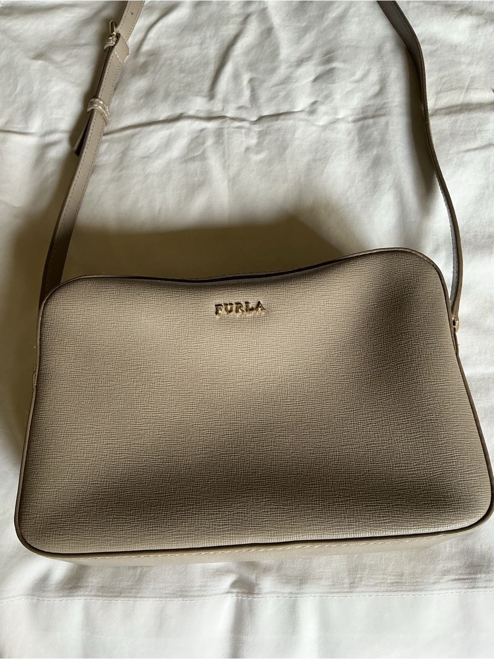 Furla Taupe Crossbody Bag - Picture 1 of 10